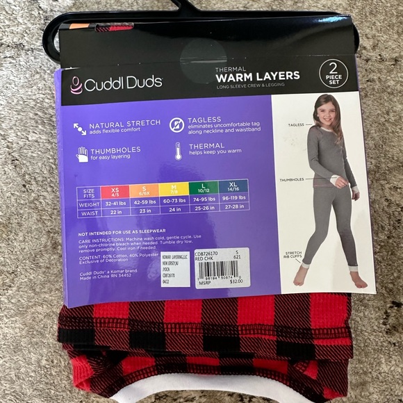 NEW Cuddl Dud Pajamas Kids Small (6/6x) - Picture 2 of 2